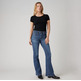 VAQUERO MUJER  LEVI'S 726 HR FLARE BLUE WAVE MID