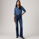 VAQUERO MUJER  LEVI'S 726 HR FLARE TRUE BLUE DARK