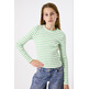 CAMISETA MANGA LARGA NIÑA GARCIA JEANS ACANALADA A RAYAS