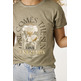 CAMISETA MUJER GARCIA JEANS ESTAMPADO EN PECHO