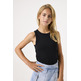 CAMISETA SIN MANGAS NIÑA GARCIA JEANS TEJIDO ACALANADO