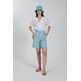 CAMISA MUJER  YES ZEE CAMICIA DONNA MISTO LINO