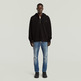 SUDADERA HOMBRE  G-STAR SCRIPT HALF ZIP HDD SW