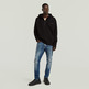 SUDADERA HOMBRE  G-STAR SCRIPT HALF ZIP HDD SW