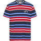 CAMISETA A RAYAS CON LOGO FIRMA HOMBRE TOMMY JEANS