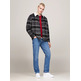 SOBRECAMISA DE CUADROS HOMBRE TOMMY JEANS CUELLO PELUCHE