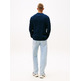 HOMBRE TJM SLM BADGE CABLE KNIT SWEAT 0GY