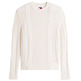 HOMBRE TJM SLM BADGE CABLE KNIT SWEAT 0K4
