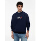 SUDADERA HOMBRE  TOMMY HILFIGER TJM RLX MULTI CRESTS CNECK