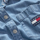 CAMISA BOYFRIEND DE CHAMBRAY CON PARCHE MUJER TOMMY JEANS
