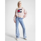 JERSEY CROPPED DE PUNTO TRENZADO CON LOGO MUJER TOMMY JEANS