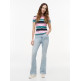 CAMISETA MUJER  TOMMY HILFIGER TJW SLIM ESSENTIAL RIB SS