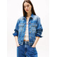 CAZADORA VAQUERA MUJER TOMMY JEANS CON ESCUDO DE LOGO