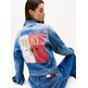 CAZADORA VAQUERA MUJER TOMMY JEANS CON ESCUDO DE LOGO