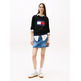 MUJER TJW CLRBLCKFLAG SWEATER EXT BDS