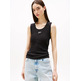 MUJER TJW SLIM SCRIPT RIB TANK TOP BDS