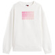 MUJER TJW RLX GRADIENT FLAG CREW YBL