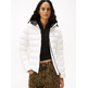 MUJER TJW SLIM HOOD PRNT DOWN JCKT E YBL