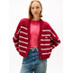 MUJER TJW BADGE STRIPE FLUFF CARDI E XJP