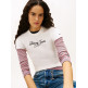 CAMISETA MUJER  TOMMY HILFIGER TJW SLIM ESS LOGO 1 RIB TEE EX