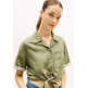 CAMISA MUJER  TOMMY HILFIGER TJW TIE FRONT LINEN SHIRT