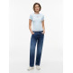 CAMISETA MUJER  TOMMY HILFIGER TJW SLIM ESS LOGO2 RIB TEE EXT