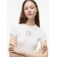 CAMISETA MUJER  TOMMY HILFIGER TJW SLIM ESS LOGO2 RIB TEE EXT