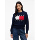 JERSEY MUJER  TOMMY HILFIGER TJW FLAG SWEATER EXT