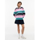 SUDADERA MUJER  TOMMY HILFIGER TJW RLX MULTI STRIPE RUGBY EXT