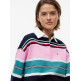 SUDADERA MUJER  TOMMY HILFIGER TJW RLX MULTI STRIPE RUGBY EXT