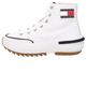 ZAPATILLA ALTA DE PIEL CON SUELA DENTADA MUJER TOMMY JEANS