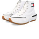ZAPATILLA ALTA DE PIEL CON SUELA DENTADA MUJER TOMMY JEANS