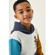 SUDADERA CON DISEÑO DE BLOQUES NIÑO GARCIA JEANS