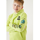 SUDADERA NEON ESTAMPADA CON CAPUCHA NIÑO GARCIA JEANS