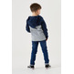 SUDADERA COMBINADA CON CAPUCHA NIÑO GARCIA JEANS