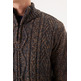 JERSEY DE PUNTO JASPEADO CON CUELLO CREMALLERA GARCIA JEANS