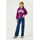 SUDADERA ESTAMPADA CON CAPUCHA NIÑA GARCIA JEANS