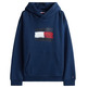 SUDADERA CON CAPUCHA NIÑO TOMMY HILFIGER LOGO BANDERA