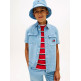 CAMISA NIÑO  TOMMY HILFIGER WAVY FLAG HERRINGBONE SHIRT SS