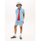 CAMISA NIÑO  TOMMY HILFIGER WAVY FLAG HERRINGBONE SHIRT SS