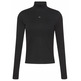 JERSEY MUJER CALVIN KLEIN W LS WOVEN LABEL TURTLENECK