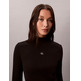 JERSEY MUJER CALVIN KLEIN W LS WOVEN LABEL TURTLENECK