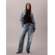 JERSEY MUJER CALVIN KLEIN W LS WOVEN LABEL TURTLENECK