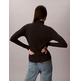 JERSEY MUJER CALVIN KLEIN W LS WOVEN LABEL TURTLENECK