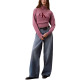 MUJER W LS LOGO TNECK PULLOVER VCB