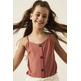 CAMISETA DE TIRANTES CON BOTONES NIÑA GARCIA JEANS