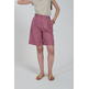 MUJER BERMUDA DONNA IN MISTO LINO CO 0437