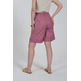 MUJER BERMUDA DONNA IN MISTO LINO CO 0437