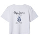CAMISETA CROPPED NIÑA PEPE JEANS LOGO ESTAMPADO