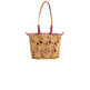 BOLSO DE RAFIA MUJER PEPE JEANS CON DETALLES FLORALES